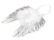 Andělská křídla metalická 19x19 cm