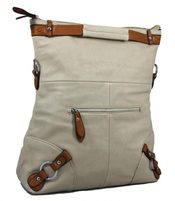 Dámská kabelka AE-0807 krémová s meruňkovým nádechem