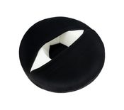 Povlak na sedák anatomický z Líné - Visco pěny - POUZE POVLAK Černá 48/999 průměr 40 cm, výška 10 cm