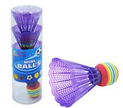 Míček na badminton barevný 4ks