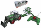 RC Traktor plastový s přívěsem na dálkové ovládání (na vysílačku) v krabici