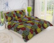 Francouzské bavlněné povlečení Kruhy mix 220x200, 70x90cm