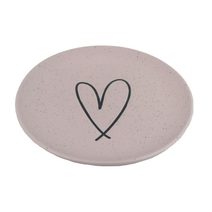 Keramický talíř srdce X6977-05 - 21.5 cm