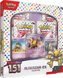 ADC Pokémon TCG: Scarlet & Violet 151 Alakazam ex Collection 4x booster s doplňky