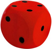 ANDRONI Kostka hrací soft měkká 16cm červená molitanová