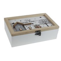 Dřevěný box D6804 - výška 8 cm