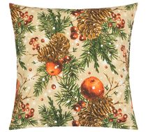 Polštářek VÁNOCE Zelená,Béžová,Oranžová 55/125 40x40 cm