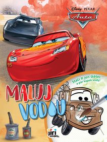 JIRI MODELS Maluj vodou A4 Auta (Cars) omalovánky
