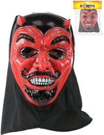 KARNEVAL Maska čert s rohy s šátkem *KARNEVALOVÝ DOPLNĚK*
