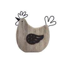 Dekorační slepička D5975 - 12,5 × 12,5 × 3,3 cm