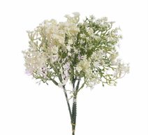 Drobné květinky x3 - krémová 20 cm