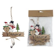Vánoční dekorace k zavěšení, 2 ks D6309 - 12,7 x 0,5 x 10/ 24 cm
