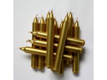 Svíčky zlaté (12x95mm) na zvonící stromeček