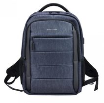 Pierre Cardin Elegantní modrý pánský batoh s kapsou pro notebook, USB