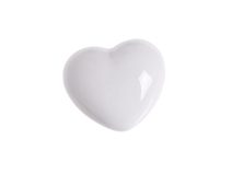 Keramické bílé srdce mini 3 cm