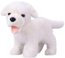 PLYŠ Pes labrador 23cm bílý stojící