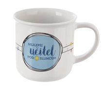 Hrnek porcelán NEJLEPŠÍ UČITEL 0,34 l O0582 - pr.9cm,v.8,5cm,o.340ml