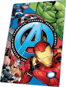 Fleece deka Avengers Heroes Polyester, 100/150 cm
