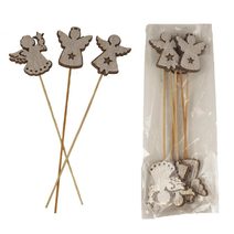 Zápich anděl, 6 ks D4595 - 4,5 - 5 x 0,5 x 5 - 6 cm