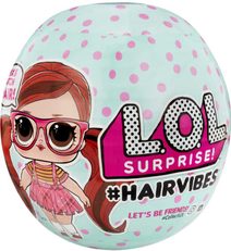 L.O.L. Surprise panenka Hairvibes česatice 15 překvapení v kouli různé druhy
