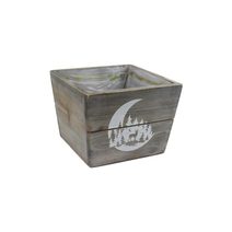 Dřevěný obal na květiny D6296/2 - 15 x 15 x 11 cm