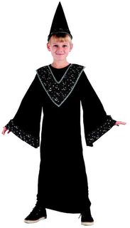 Karnevalový kostým Šaty Čaroděj vel.M (120-130 cm) 5-9 let