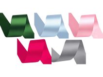 Atlasová stuha oboulící šíře 40 mm návin 20 metrů