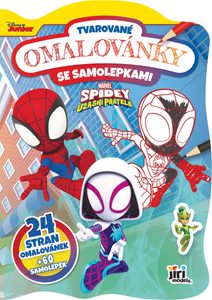 Omalovánky tvarované + samolepky Spidey