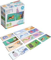 EFKO KukiKuk Véééliké baby puzzle duo Kde bydlí zvířátka 24 dílků
