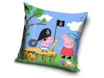 Povlak na polštářek Prasátko Pepina a Tomík Piráti 40x40 cm