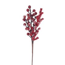 Dekorační větvička s bobulemi X7606 - 40 cm