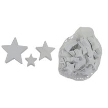 Dekorační hvězda, 24 ks D6398-01 - 2,5 - 6 x 2,5 - 6 x 0,7 cm