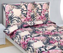 Povlečení bavlněné Růžová,Zelená 90/208