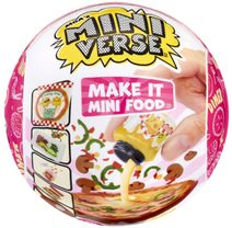 MGAs Mini Verse umělé jídlo občerstvení s doplňky série 2 s překvapením v kouli