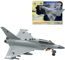 Letadlo stíhací bojové 24cm na setrvačník na baterie Světlo Zvuk CZ plast