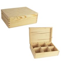 Dřevěná krabička na čaj 097037 - 220x165x78