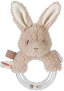 LITTLE DUTCH Baby chrastítko králíček kroužek s korálky pro miminko