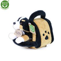 Plyšový Bernský salašnický pes v boudě 15 cm ECO-FRIENDLY