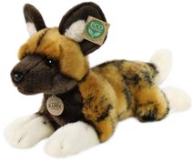 PLYŠ Pes divoký hyenovitý 28cm ležící Eco-Friendly *PLYŠOVÉ HRAČKY*