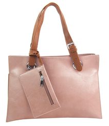 Moderní dámská kabelka přes rameno růžová