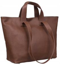 Kožená dámská shopper kabelka Artemisia hnědá