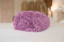 JERRY FABRICS Deka s dlouhým vlasem fialová Polyester, 230/200 cm