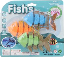 Rybičky kostry set 3ks na potápění do vody plast na kartě