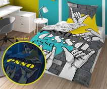 Povlečení Essa svítící Bavlna, 140/200, 70/80 cm