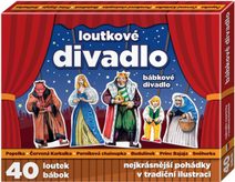 EFKO Divadlo loutkové 40 postaviček s doplňky 7 pohádek v krabici