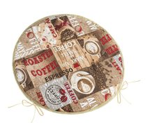 Sedák EMA kulatý hladký Hnědá,Červená 79/560 průměr 40 cm