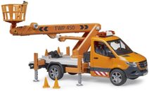 Bruder MB Sprinter s montážní plošinou (baterie, světlo, zvuk) 02679