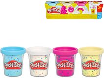 HASBRO PLAY-DOH Modelína kreativní sada 4 kelímky s konfetami 340g