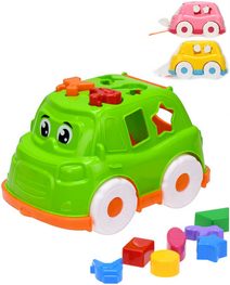 Baby autíčko set s vkládacími tvary různé barvy vkládačka pro miminko