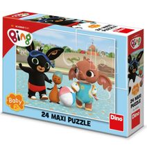 DINO Puzzle dětské 24 maxi dílků Bing u bazénu